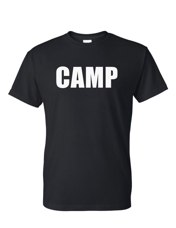 Black CAMP Short Sleeve Tee